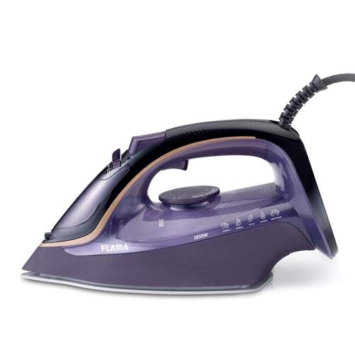 Plancha Flama 5389 GV125 - Autoapagado, cerámica, 2850 W, Morado