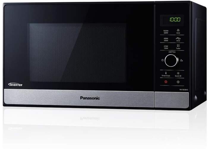 Microondas Panasonic NN-SD28HSGTG - 23 litros, Motor Inverter, 1000 W, 6 niveles potencia, Negro