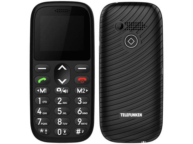 Teléfono Móvil Telefunken S410 Negro