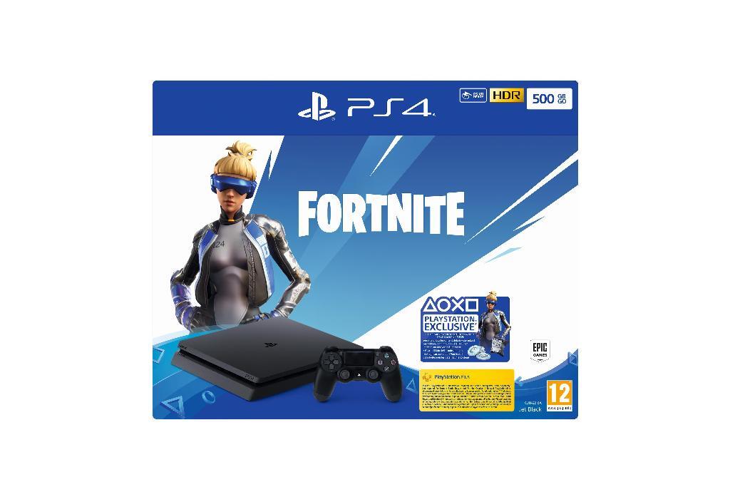 Consola Sony PS4 500GB Slim - Fortnite 2019 + Voucher, HDR, UB 3.0