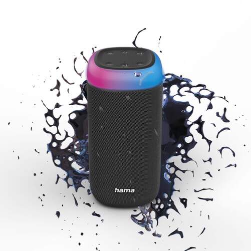 Altavoz Hama 00188228 - Bluetooth 5.0, 12 hr autonomía, IPX4, Negro