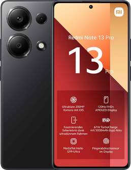 SMARTPHONE REDMI NOTE 13 PRO 8/256 6,67%%%quot; BLACK