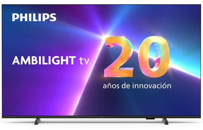 TV Philips 50" 50PUS8009 - 4K Ultra HD, Smart TV Titan OS, Ambilight, HDR10+, 20 W