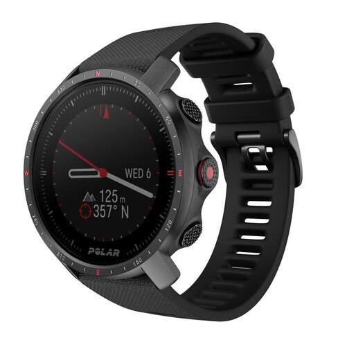 Smartwatch Polar Grit X Pro - Pantalla 1,2", Cristal Zafiro, Negro, Talla M/L