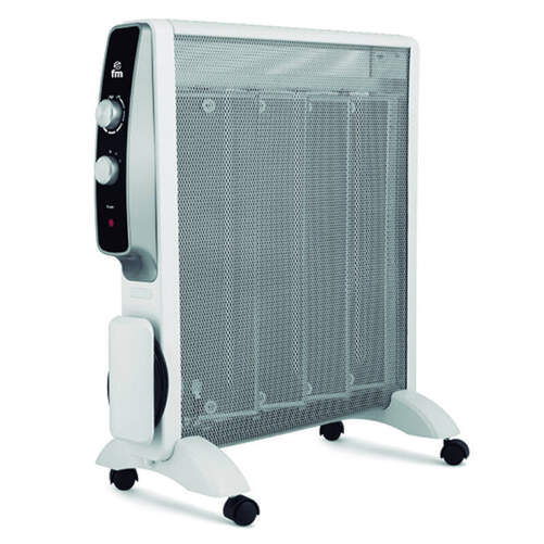 Radiador Mica FM MS-20 Slim - 2000W, 2 Ajustes Potencia, Radiación/Convección, Ruedas