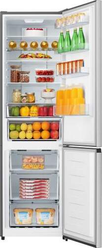 Frigorífico Combi Hisense RB440N4CCB - 238L+98L, No Frost, Zona Fresca, Clase B, 202x60x58 cm, Inox