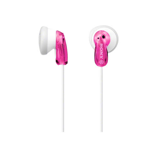 Auriculares Sony MDRE9LPP - Rosa, 18-22000 Hz, 104 dBS, 16 ohmios, cable 1,2 m