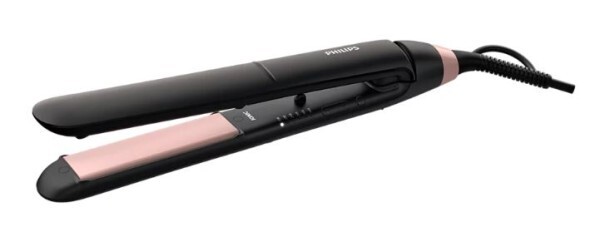 Plancha de pelo Philips BHS378 - Queratina y cerámica, Iónico, Hasta 230º C, Negro