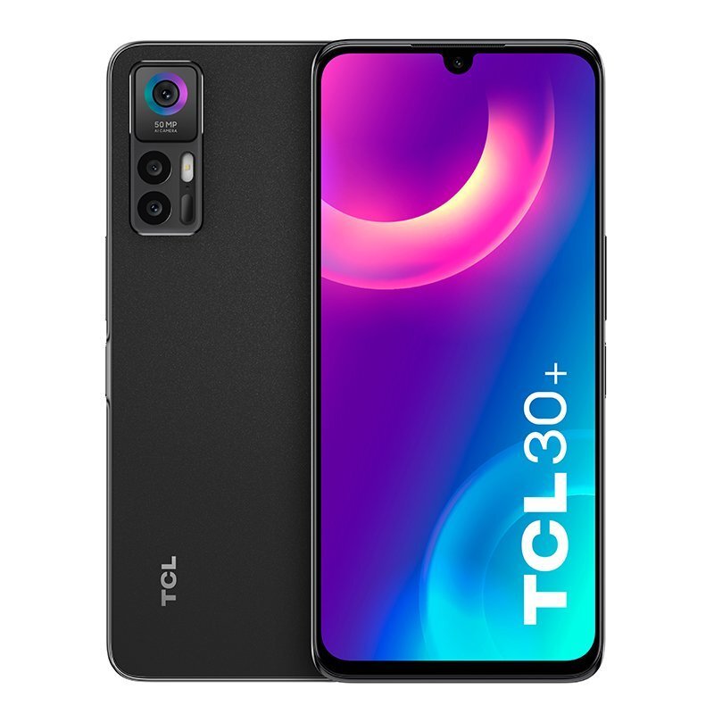 TCL 30+ 4/128 GB Negro - 6.7", MediaTek G37 Octa-core