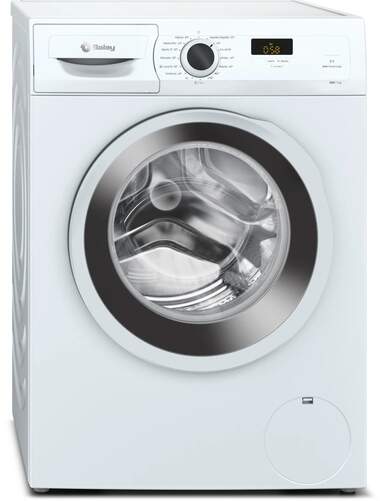 Lavadora Balay 3TS273BA - 7 kg, 1000 rpm, Clase A, 8 programas, inicio diferido, blanco