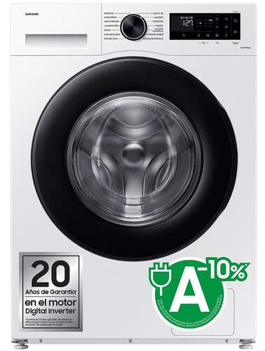 Lavadora Samsung WW11DG5B25AEEC - 11 kg, 1400 rpm, Clase A-10%, 11 programas, Blanco, 72 dB