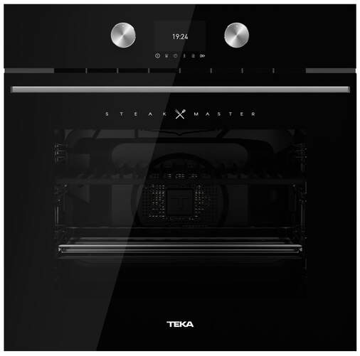 Horno Teka SteakMaster - Pirolítico, HydroClean PRO, 12 Funciones, 20 Programas Automáticos, Negro