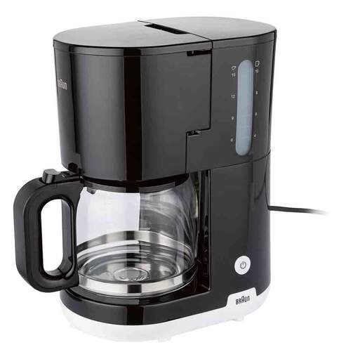 Cafetera de goteo Braun KF1100BK - 15 tazas, 1000 W, Negro